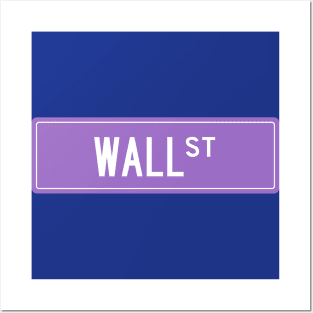 Wall st purple Posters and Art